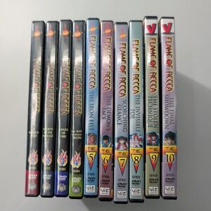 Flame of Recca DVD Set Vol 1-10 Viz Media Anime Tournament Edition Series